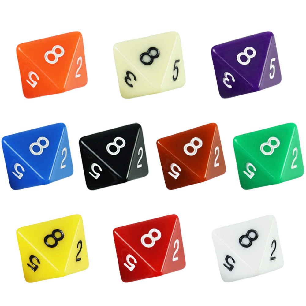 Board Game Digital - Set Dadu Polihedral D8 10 Buah