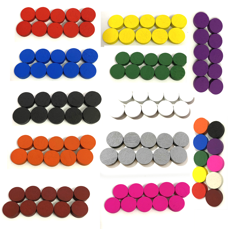 Board Game Vector - 100 buah Diameter 15*5MM potongan permainan