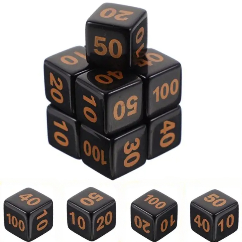 10 Buah/Set Set Kubus Dadu 14M - Board Game Loop ulasan dan harga