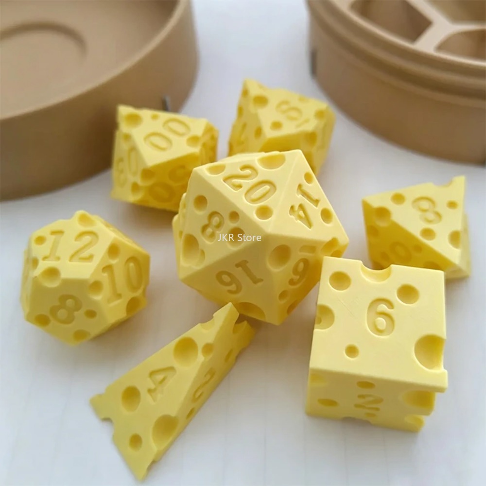 Set Dadu Keju Cetak 3D dengan  - Board Game Festival ulasan dan harga