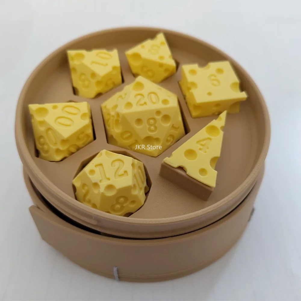 Set Dadu Keju Cetak 3D dengan  - Board Game Festival ulasan dan harga
