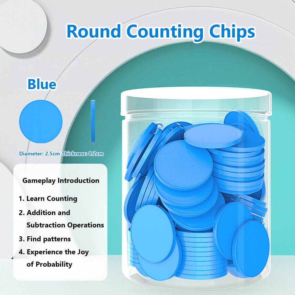100 Buah Chip Penghitung Plast - Board Game Loop ulasan dan harga