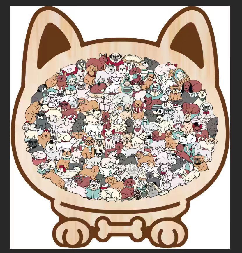 Puzzle Kayu Bentuk Kucing Tida - Board Game Festival ulasan dan harga